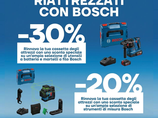 RIATTREZZATI con BOSCH | promo aprile 2026